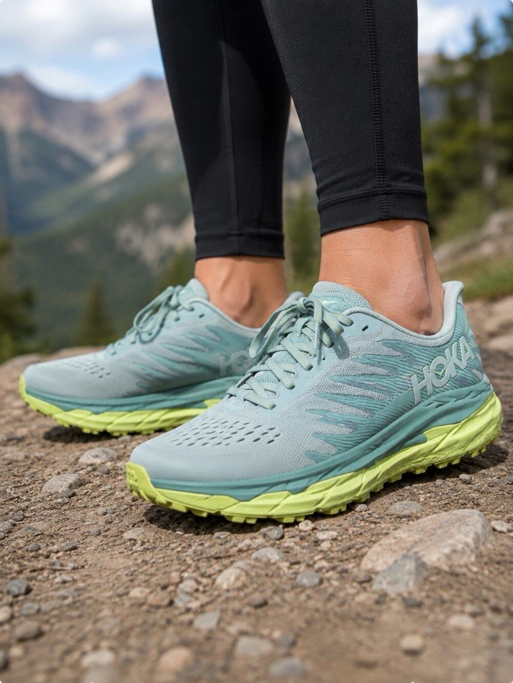 HOKA Torrent 3 Womens 9B Gray Trail Running Shoes Sneakers